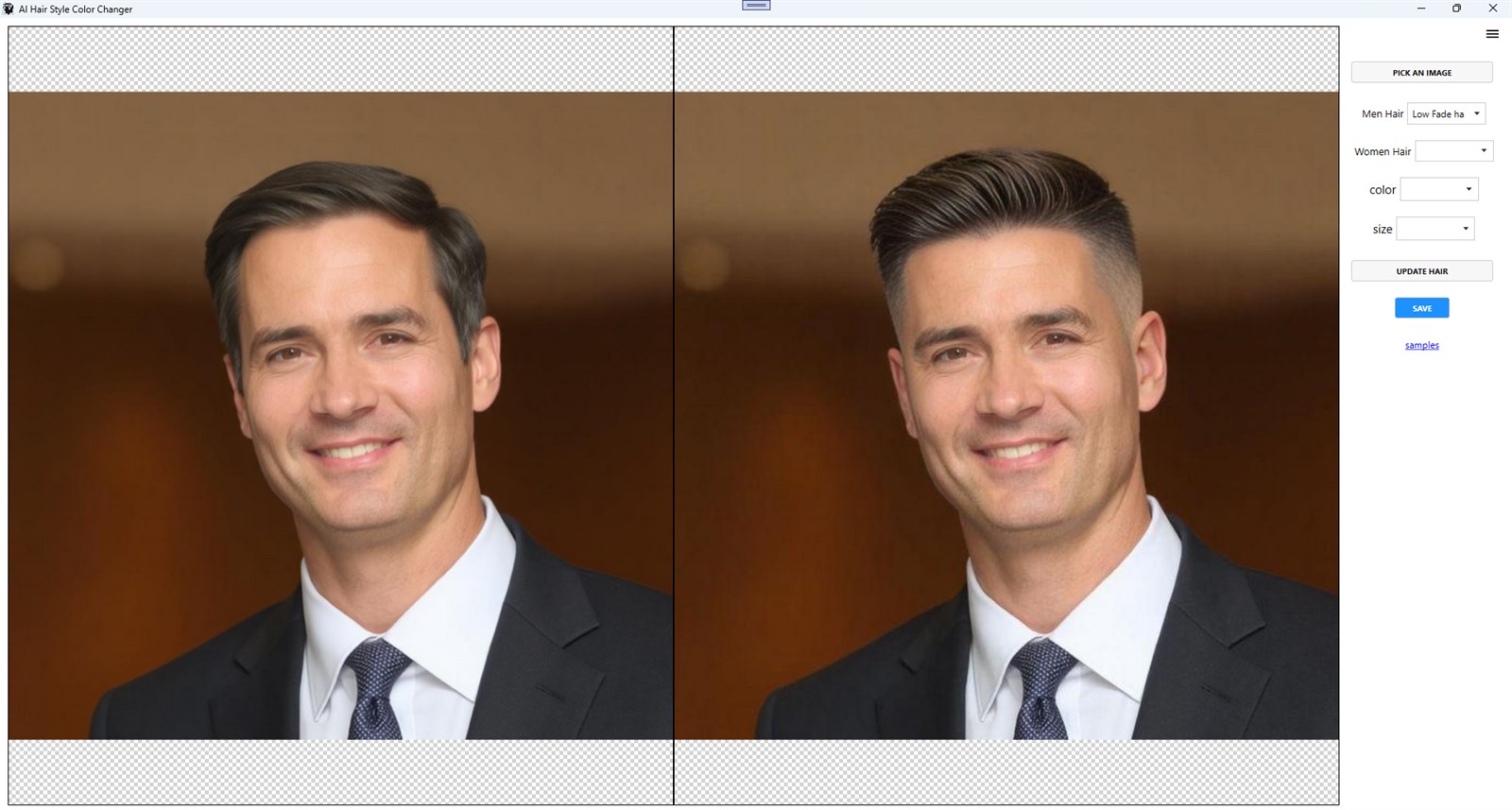 AI Hair Style & Color Changer captura de pantalla 3