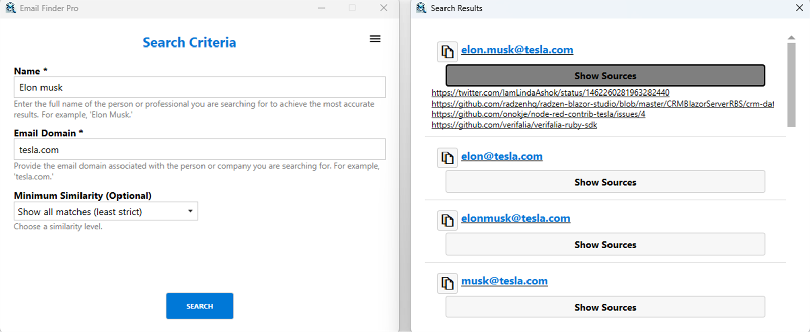 Schermata 2 di Email Finder Pro