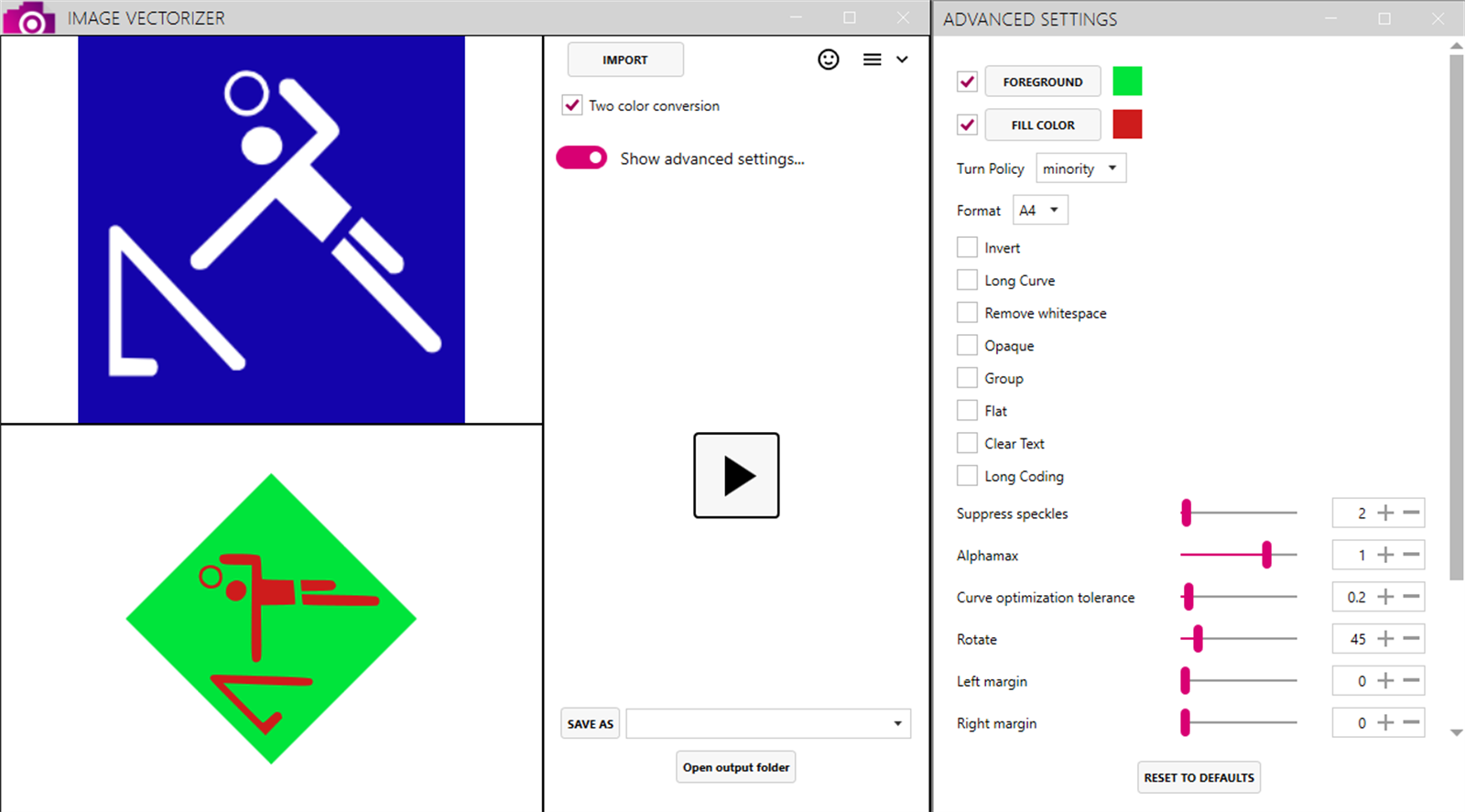 Rotate and change color